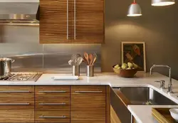 Деревянные фартуки для кухни фото