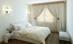 Жатын бөлмесінің фотосуретіне арналған жеңіл перделер