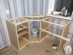 DIY corner kitchen photo