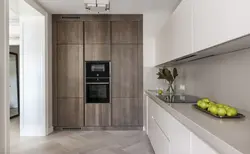 Böyük kabinet fotoşəkili olan mətbəx
