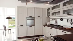 Kitchen with large cabinet photo
