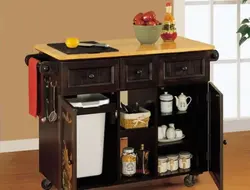 Table cabinet in the kitchen photo