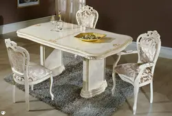 Table for classic kitchen photo