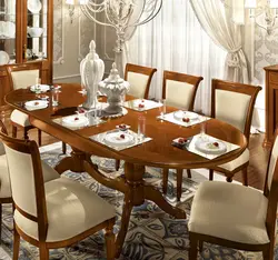 Table for classic kitchen photo