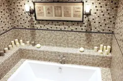 Imitation tiles in the bathroom photo