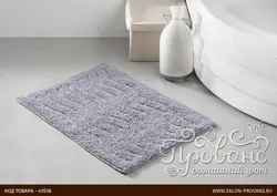 Gray rug in the bathroom photo