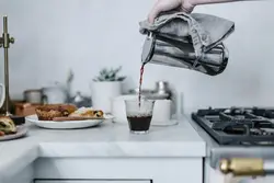Чашка Кофе На Кухне Фото