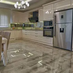 Glossy Floor In The Kitchen Photo
