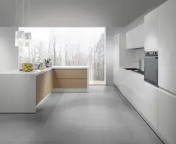 Glossy Floor In The Kitchen Photo