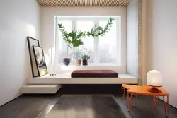 Interior window sill in the bedroom photo