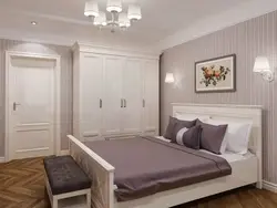 Neoclassical wardrobe in the bedroom photo