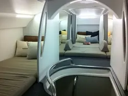 Sleeping Places On The Plane Photo