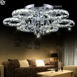 Crystal chandeliers in the bedroom photo