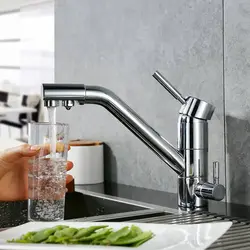 Two Faucets In The Kitchen Photo