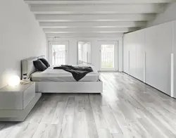 White laminate flooring in the living room photo