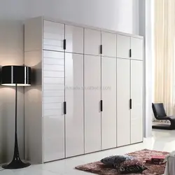 Glossy wardrobe in the hallway photo