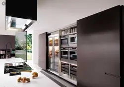 Kitchen hidden in the closet photo