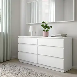Light chest of drawers in the bedroom photo