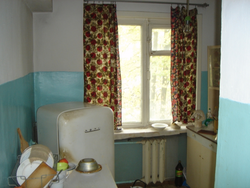 Photo of a kitchen in a Soviet Khrushchev building
