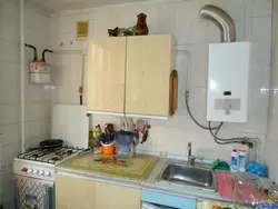 Photo of a kitchen in a Soviet Khrushchev building