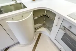 Rounded corner in the kitchen photo