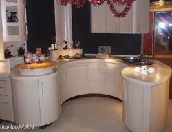 Закругленный Угол На Кухне Фото