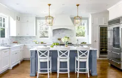 Provence kitchens with island photo
