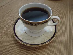 Coffee in the kitchen real photo