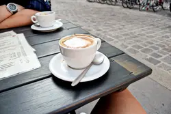 Coffee In The Kitchen Real Photo