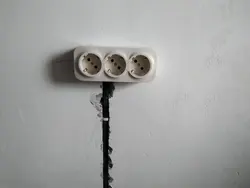 Кабель канал на кухні фота