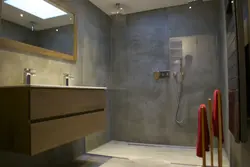 Art concrete in the bathroom photo