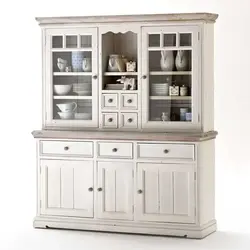 White buffet for kitchen photo