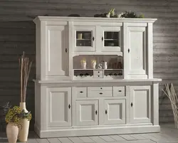 White buffet for kitchen photo