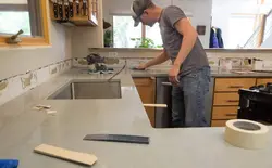 Иваз намудани countertops ошхона акс