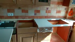 Замена столешницы на кухне фото