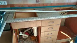 Mətbəx tezgahlarının dəyişdirilməsi fotoşəkili