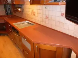Замена столешницы на кухне фото