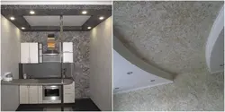 Мармуровая тынкоўка для кухні фота