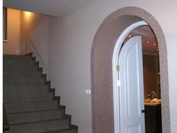 Marble plaster for kitchen photo