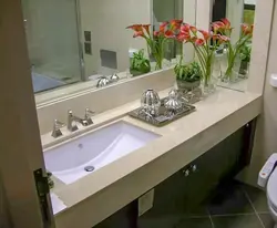 Ҳаммом бо сурати калон countertop