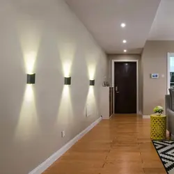 LED strip in the hallway photo