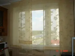 Japanese curtains for the kitchen photo