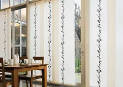 Japanese curtains for the kitchen photo