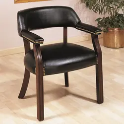 Leather chairs for the kitchen photo