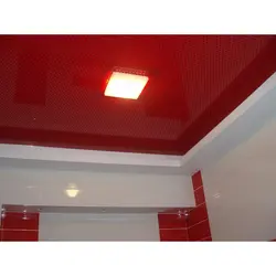 Vanna otağında qırmızı tavan fotoşəkili