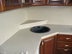 Кутняя стальніца для кухні фота