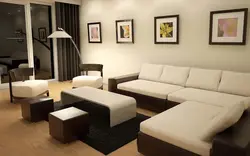 Qonaq otağında 3 divan fotoşəkili