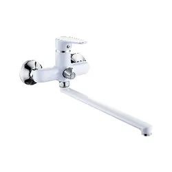White bath mixer photo