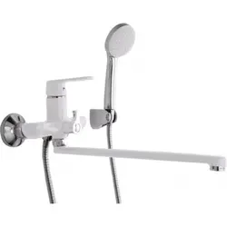 White bath mixer photo