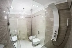 Shower panel in the bathroom photo